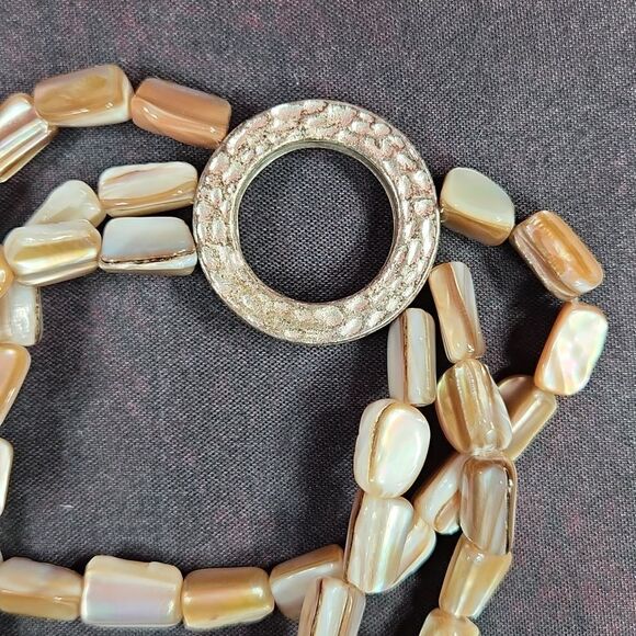 🩵Premier "Sandstone" Multistrand Beaded Bracelet - Picture 5 of 12